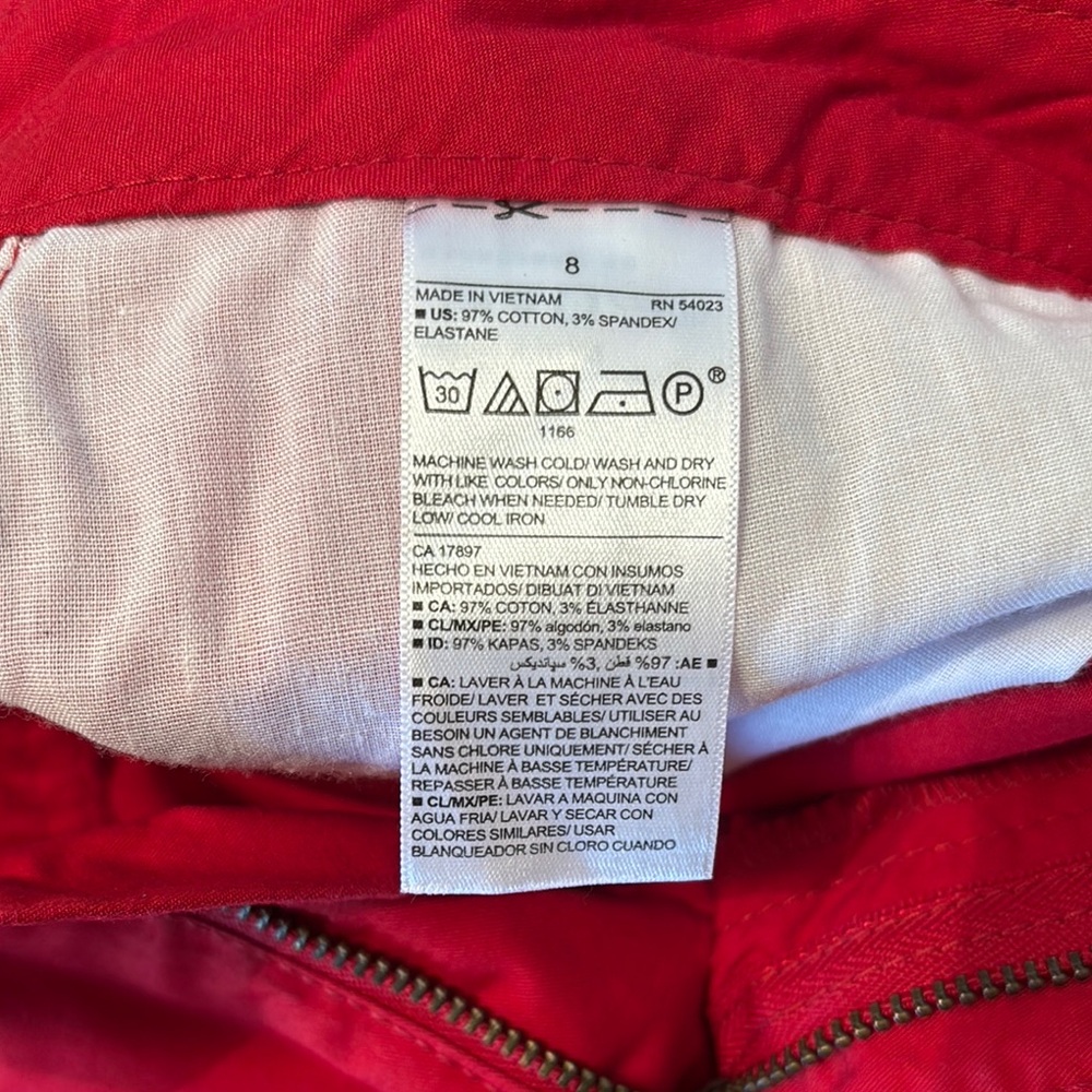 Red Women's Shorts - Picture 4 of 4